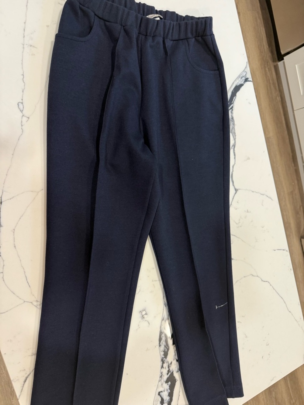 Women’s Navy Stretch Knit Pants